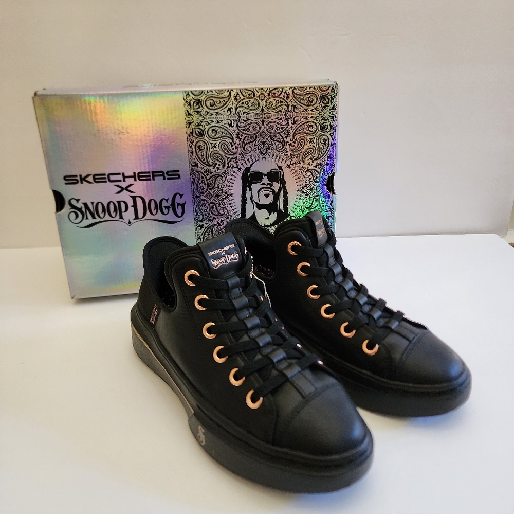 Sold! Skechers Women's Snoop Dogg Leather Hands Free Slip-ins Sneaker